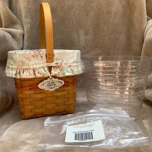 Longaberger 2001 Vintage Blossoms Basket Combo